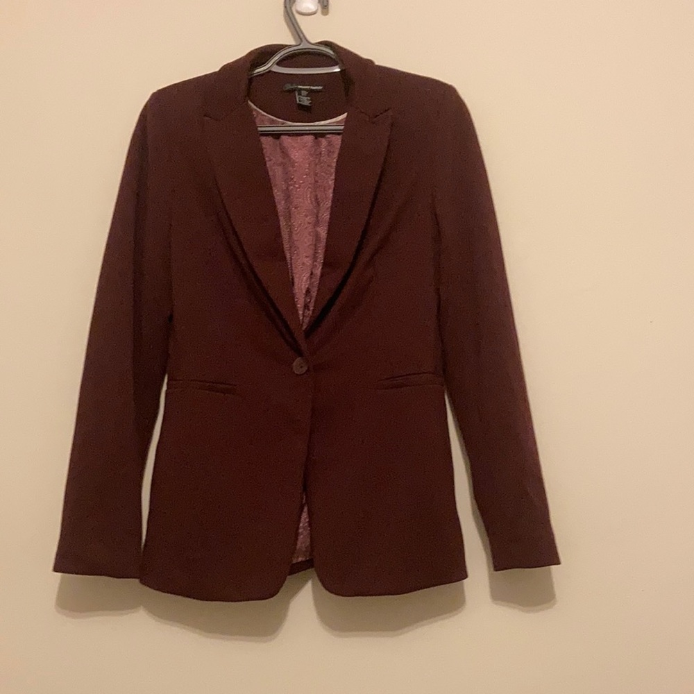 Burgundy Blazer